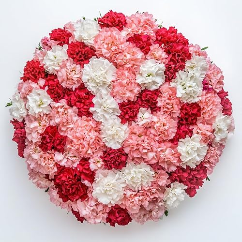 Vista 7 de GlobalRose 100 flores de clavel blanco - Claveles frescos de entrega al día siguiente Prime - Ramo fresco recogido a mano para graduación