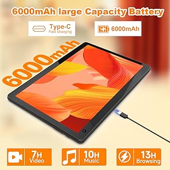 Amazon.com : Android 15 Tablet 10 inch, 2 in 1 Tablet with