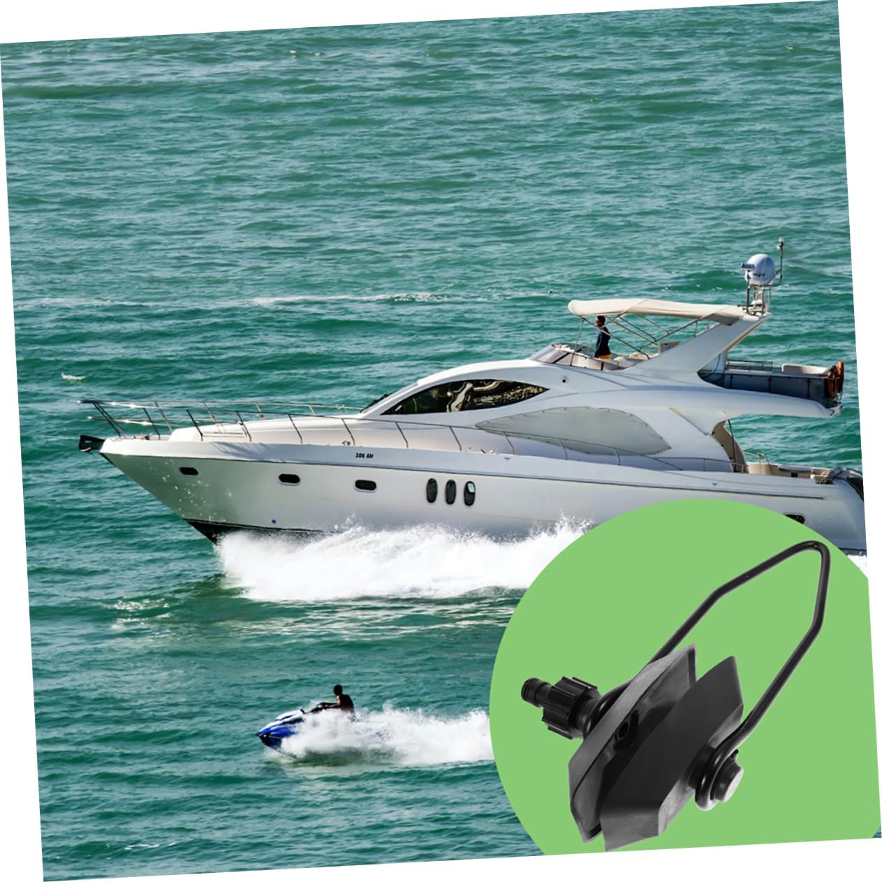 2pcs Outboard Motor Flusher Durable Boat Engine Cleaner for Easy Maintenance Thorough Essential Accessory Protects Against Debris and Extends Engine Life