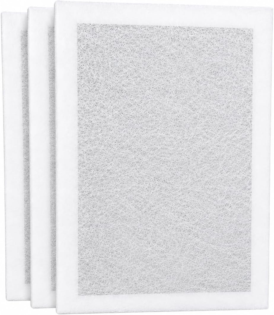 Fast-Shipped-Filters 3 Pack 16×25 Replacement Filter Pads Compatible with Dynamic ECOairFlow Electronic Air Cleaner – Polarized Filters, Made in USA White