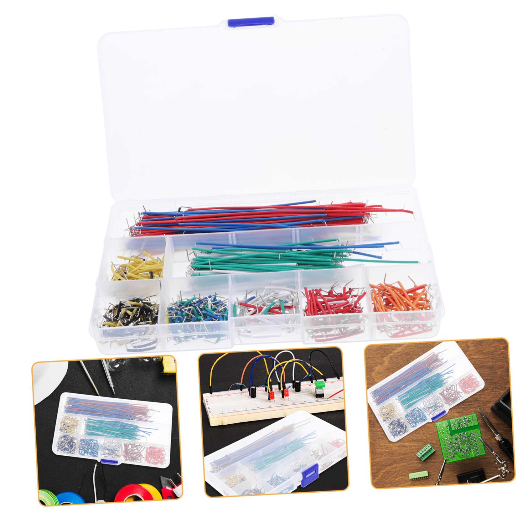 ULTECHNOVO 1680pezzi Kit Di Cavi Jumper Preformati Per Breadboard Con Lunghezze Diverse Per Prototipazione Elettrica e Circuiti Inclusa Scatola Per Conservazione e Organizzazione
