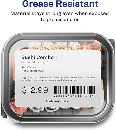 Miniatura 5 de Avery Etiquetas de envío térmico directo, 4 x 6 pulgadas, blancas, impresión térmica directa, comparables a DYMO 1744907, 4 rollos de etiquetas en