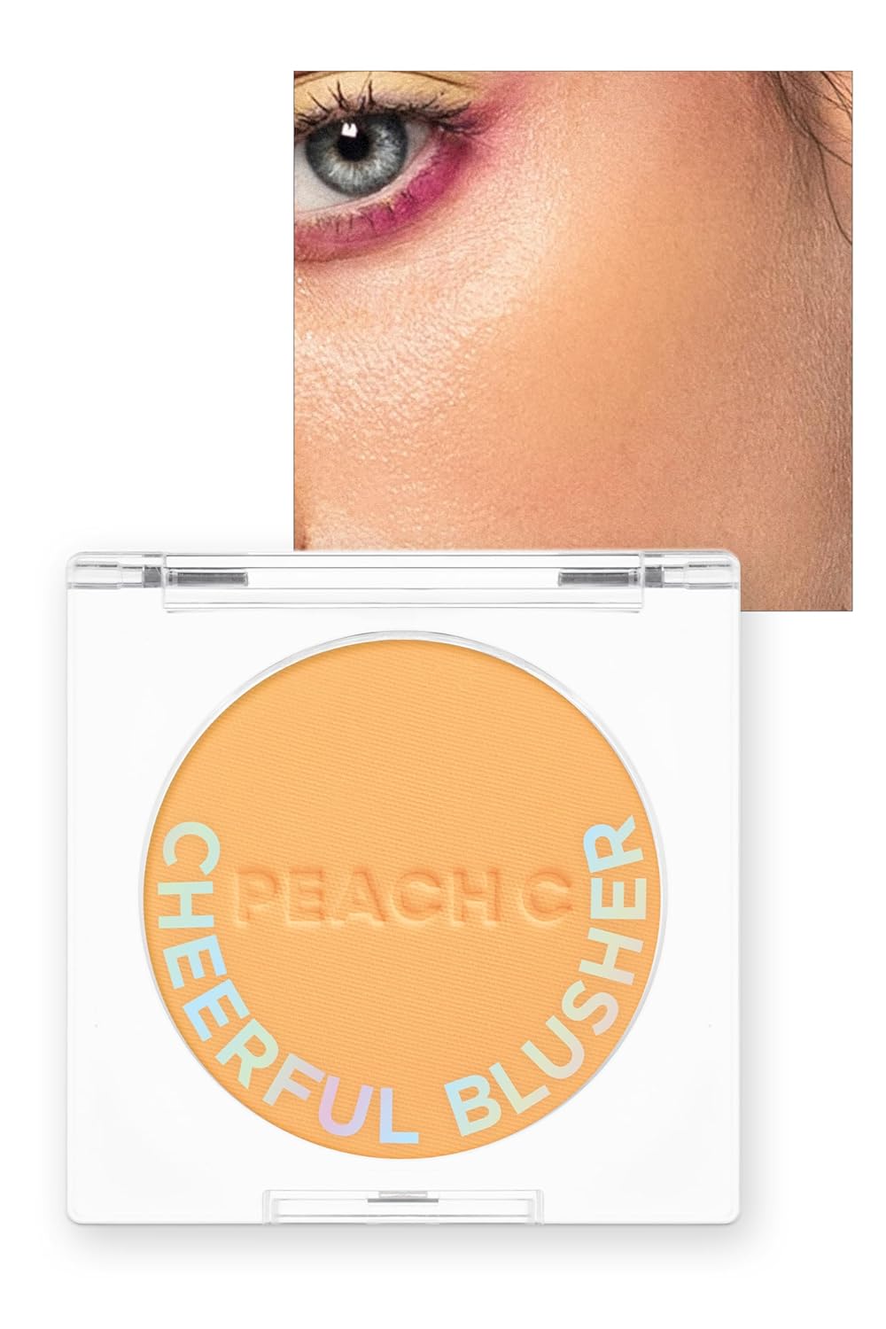 PEACH C Cheerful Blusher | Yellow Orange Cheeks Powder Makeup | Korean Makeup Creamy Blush | Powder Compact Make Up Blush 0.14 Oz. (03 Mangoful)