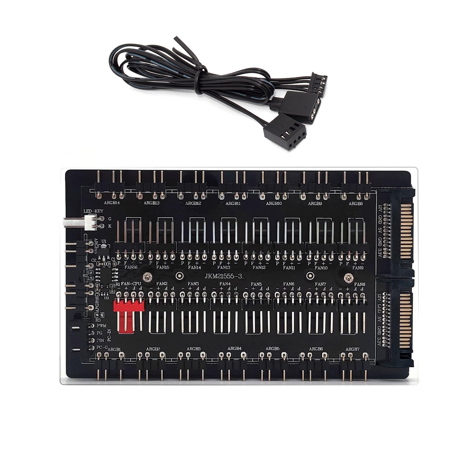 Amazon.co.jp: PANFHGFG 冷却ファンアダプター PWM PCシャーシ