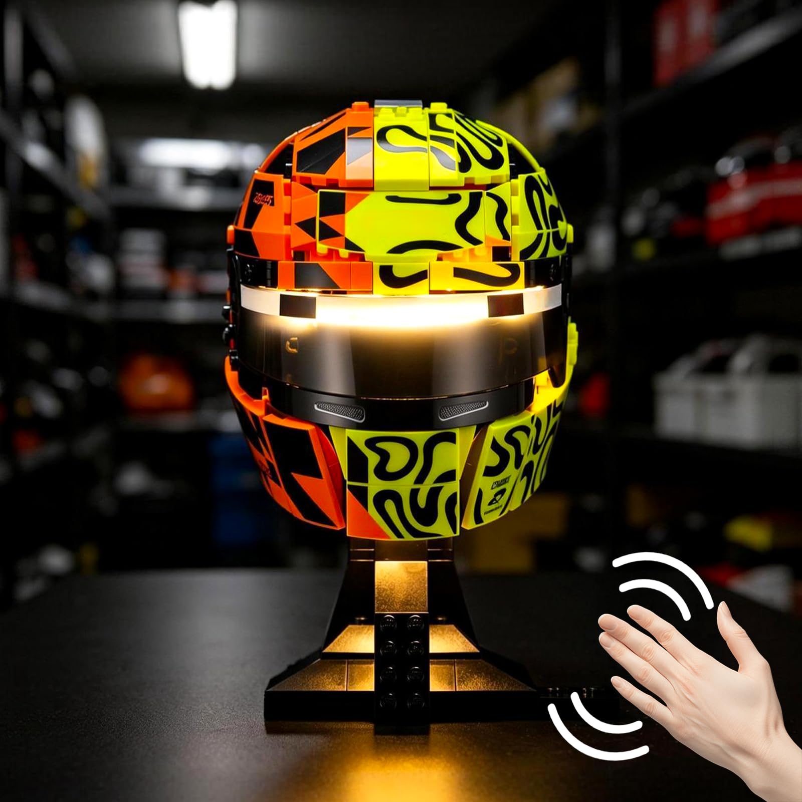 BRIKSMAX 2.0 Light Kit Compatible with Lego Editions McLaren MasterCard F1 Team Lando Norris Helmet 43023 Building Sets - Original LED Lighting Kits (Accessories Only) for Display, Gifts & Collectors — image 1