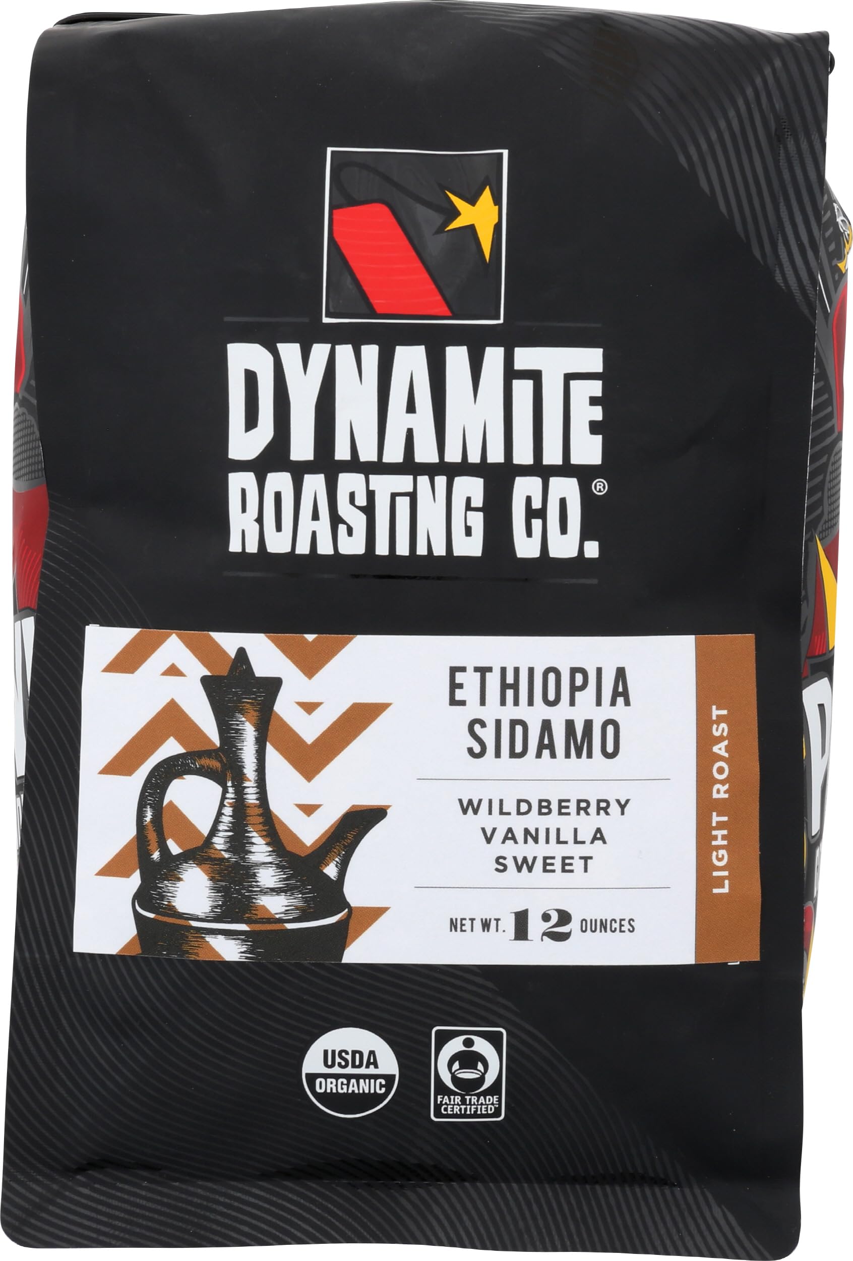 Dynamite Roasting, Coffee Ethiopia Organic, 12 Ounce