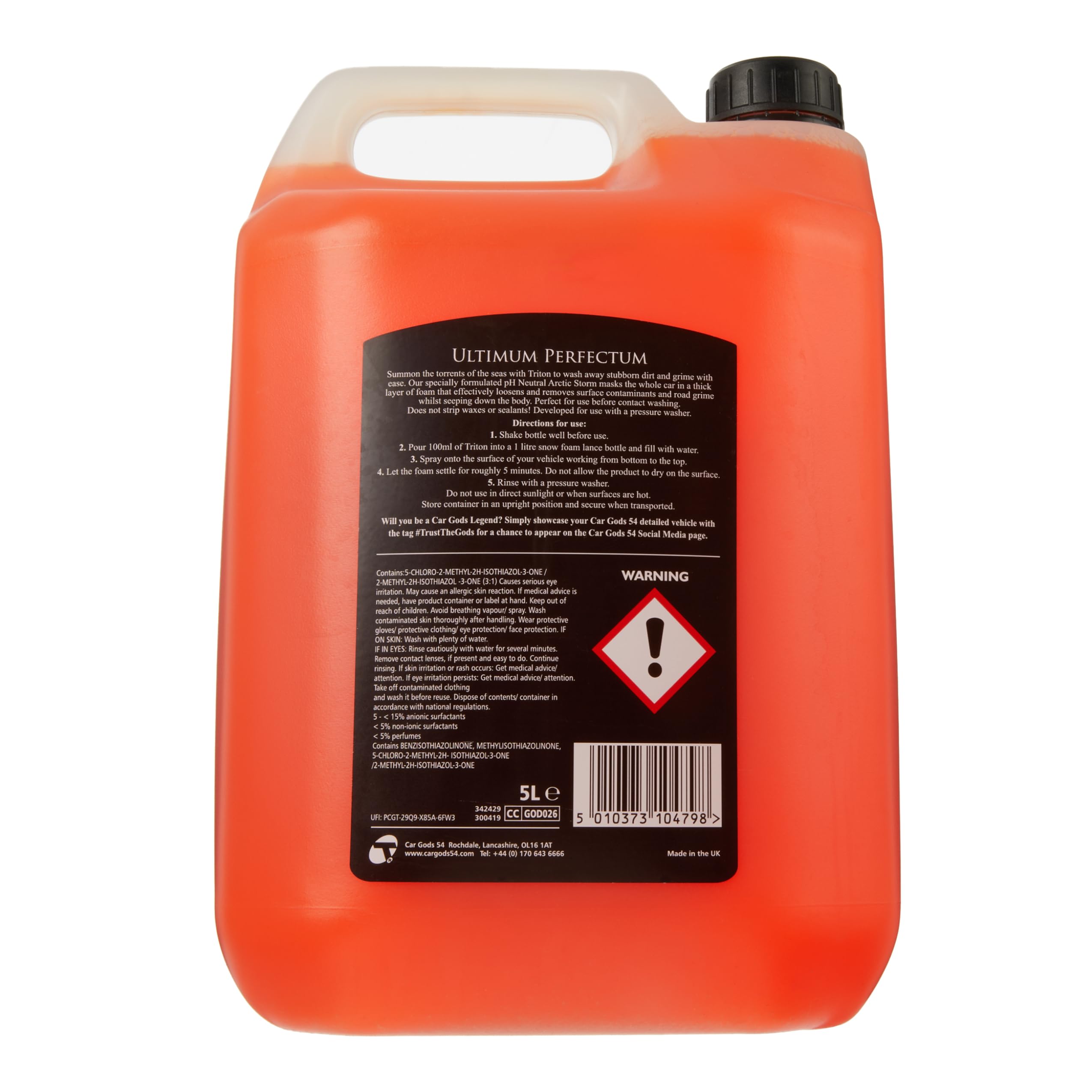 Car Gods Triton Arctic Storm Snow Foam Shampoo, 5 L — view 2
