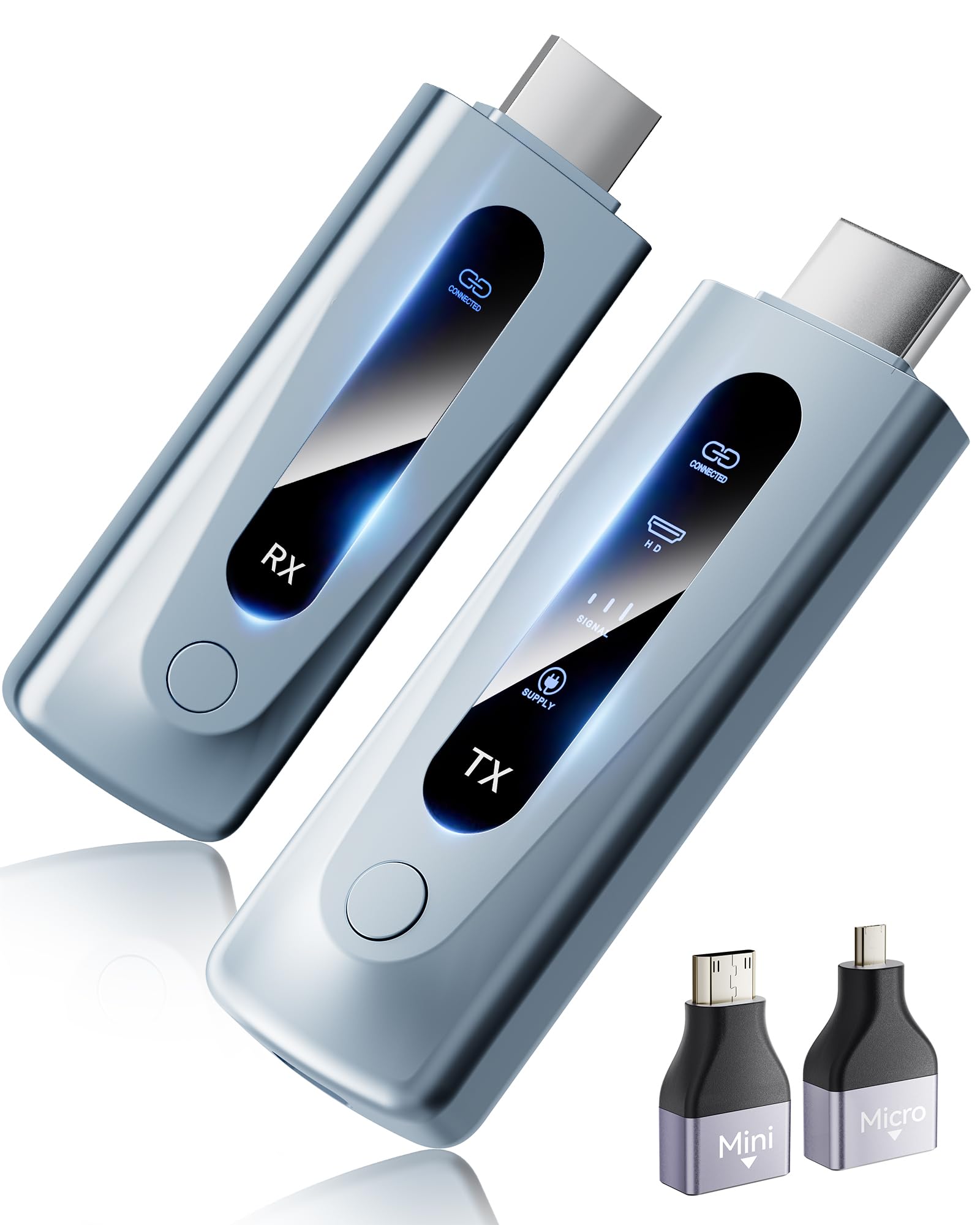 Photo 1 of FWTAOU Wireless HDMI Transmitter and Receiver - 4K, 400ft Range, Blue