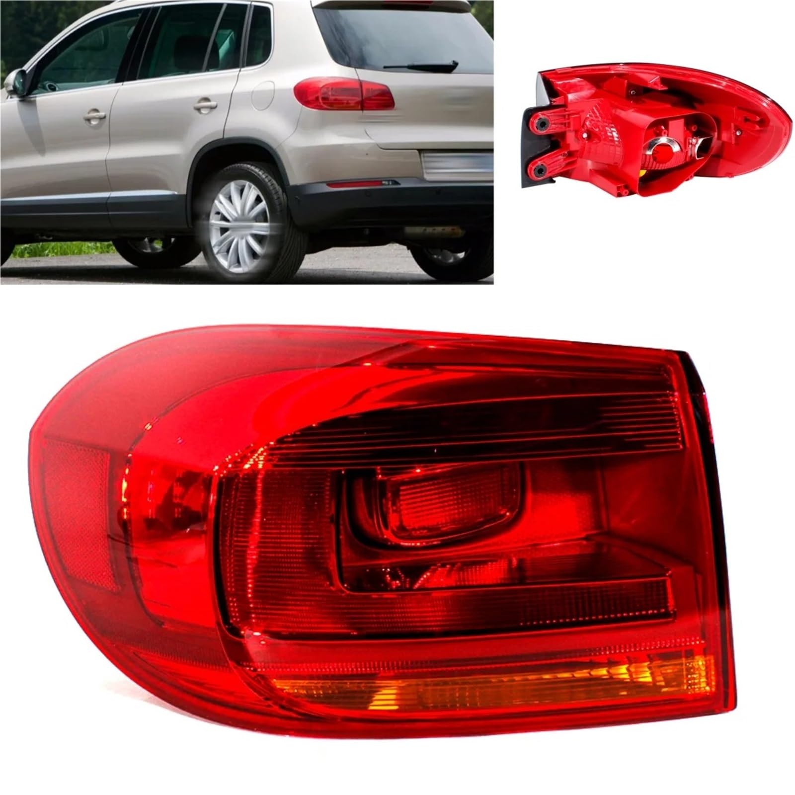 Luz Trasera Luz Trasera Halógena Exterior Para VW Para Tiguan 2012 2013 2014 2015 2016 2017 Sin Bombillas 5N0945096R