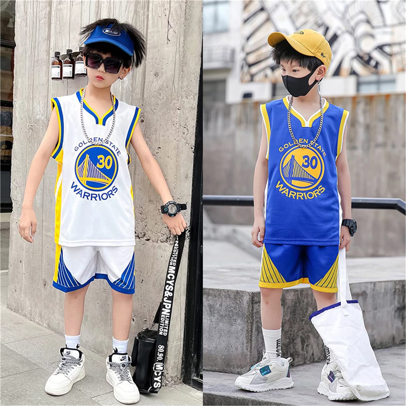 Ensemble de Basket-Ball pour Enfants 2 pièces,Ensemble de Basket-Ball Unisexe pour Enfants 2-16 Ans,Chemise de Basket-Ball pour Enfants
