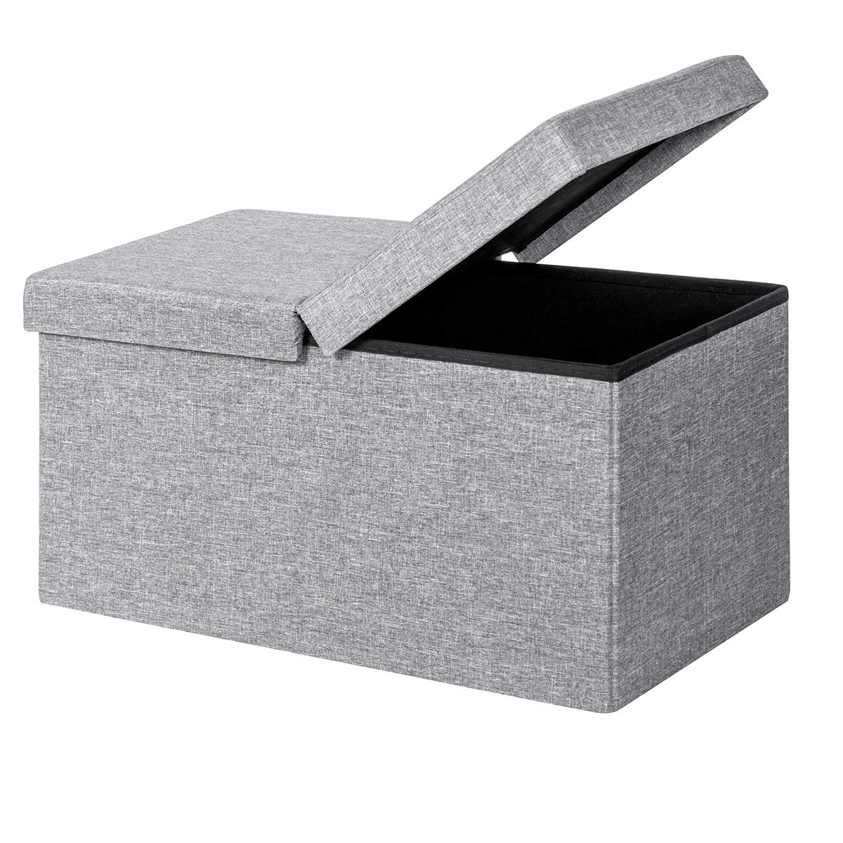 Buy COSTWAY Folding Storage Ottoman, 2seater Shoe Bench with Flipping