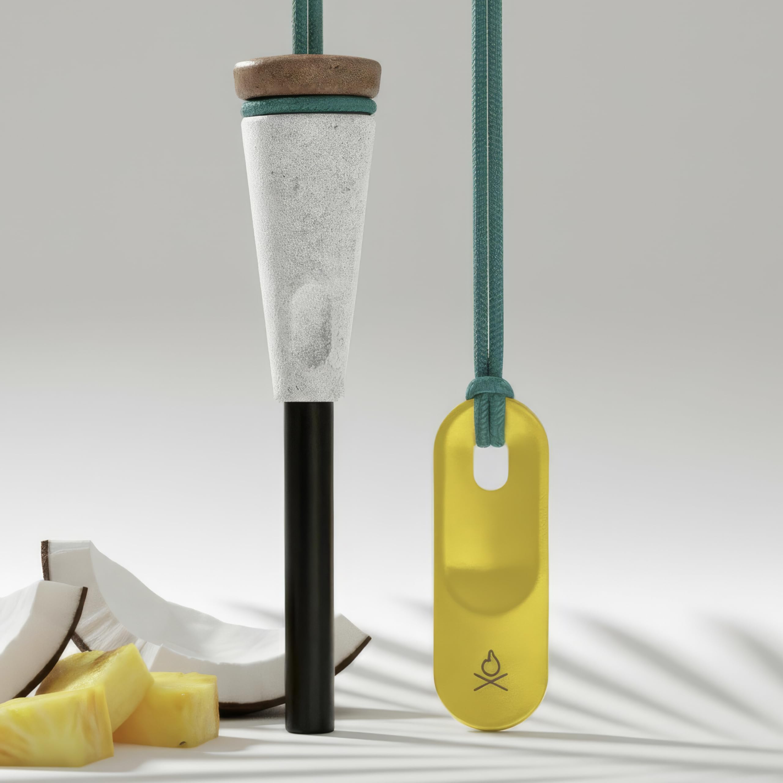 Zünden PRO Ferro Rod Fire Starter Survival Tool – Up to 15,000 Strikes, 3/8" Thick Fire Steel with Wood Handle, Striker & Lanyard – Waterproof Camping Essentials (Alotta Colada)