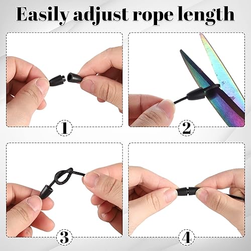 Miniatura 4 de Juego de cordón retráctil 6 en 2 para tarjetas de identificación, cordón para profesores con soporte de identificación, bonitos cordones para