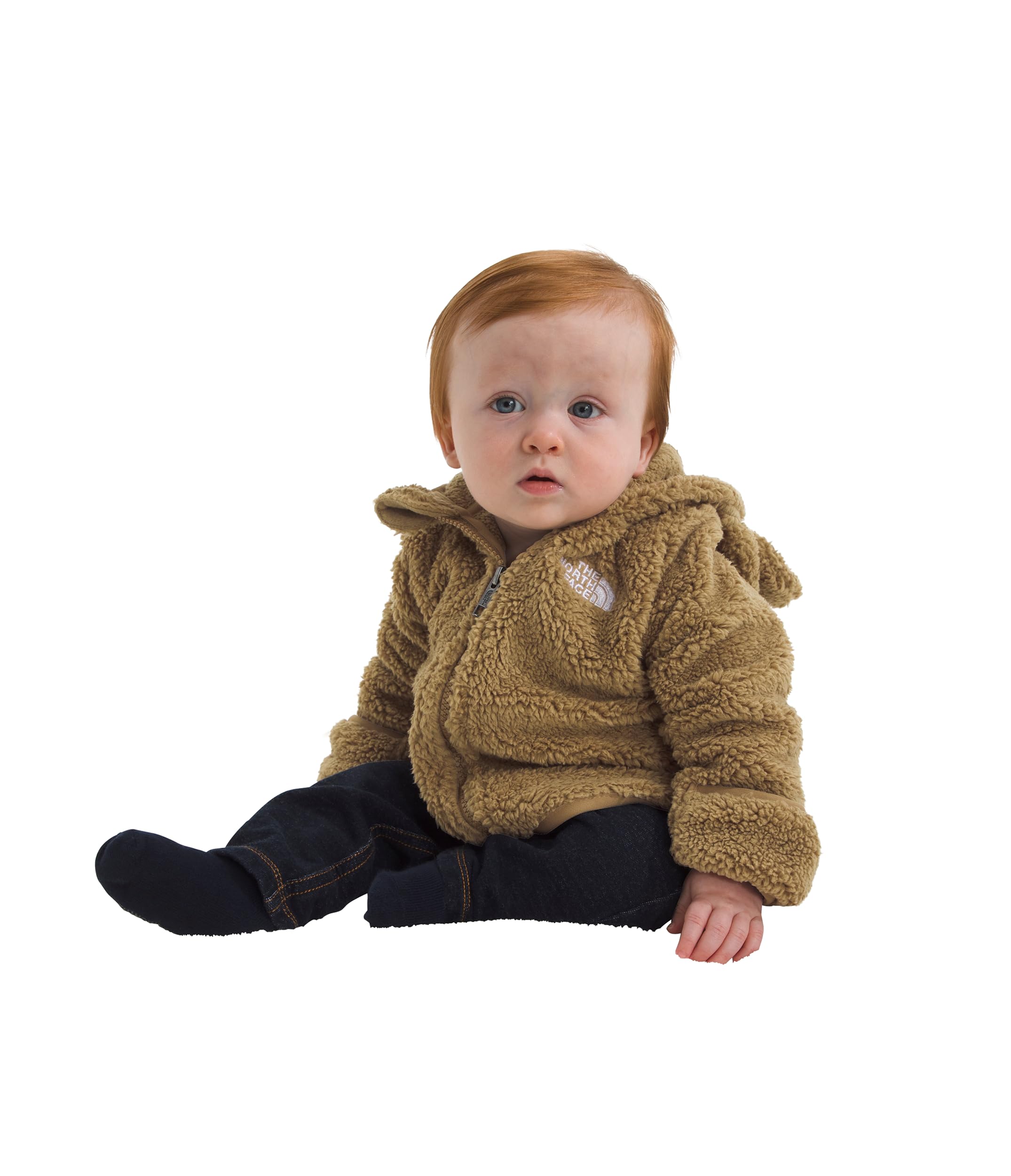 THE NORTH FACE Baby Campshire Full Zip Hoodie | Cozy Fleece Winter Jacket for Toddlers, With Mittens & Attached Bear Ear Hood