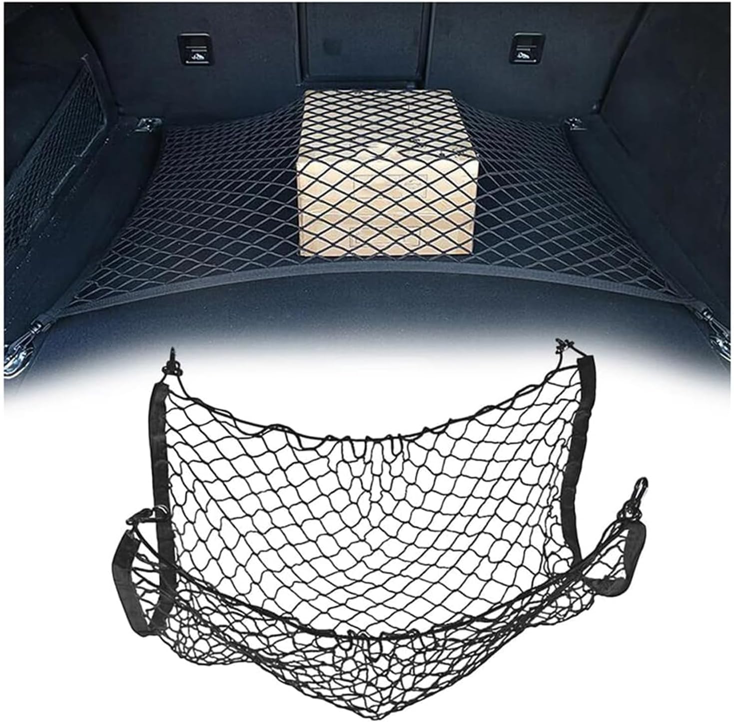 Cargo Net, for VW Polo VI V IV III II I MK 8 7 6 5 4 3 Nylon Luggage Fixed Organizer Stretchable Elastic Storage Net Mesh Car Boot Nets Storage Nets