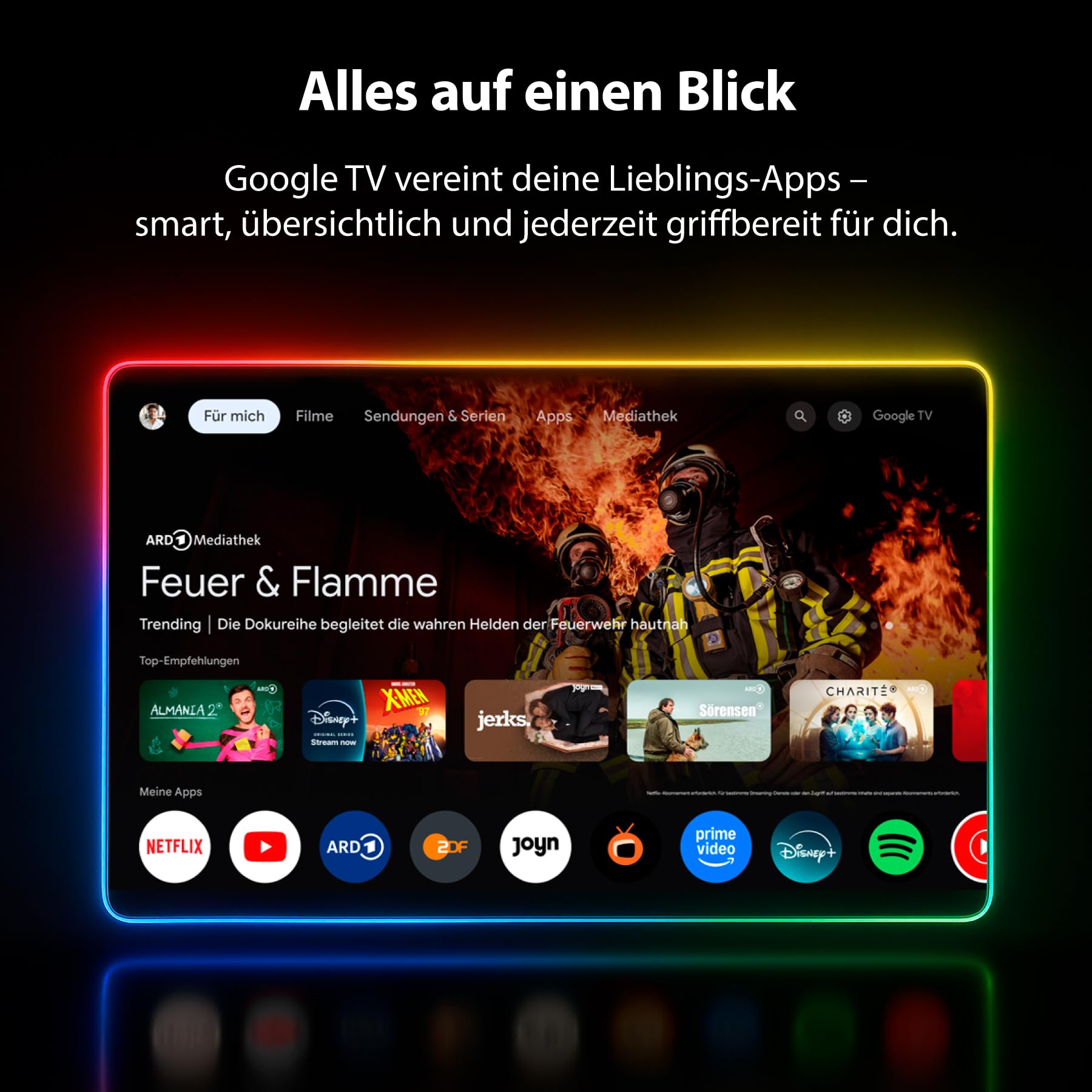 DYON nexGo 24H Smart TV – 24 Zoll (60 cm) HD Google TV mit Sprachsteuerung, Google Assistant, Play Store, Chromecast, Triple Tuner, Netflix, Prime Video & YouTube [Modell 2025]