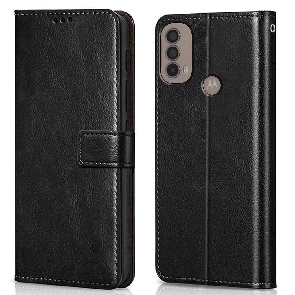 WOW IMAGINE Shock Proof Flip Cover Back Case Cover for Motorola Moto E30 | E40 (Flexible | Leather Finish | Card Pockets Wallet & Stand | Black) (B09S3Q1FHR) Amazon Price History, Amazon Price Tracker