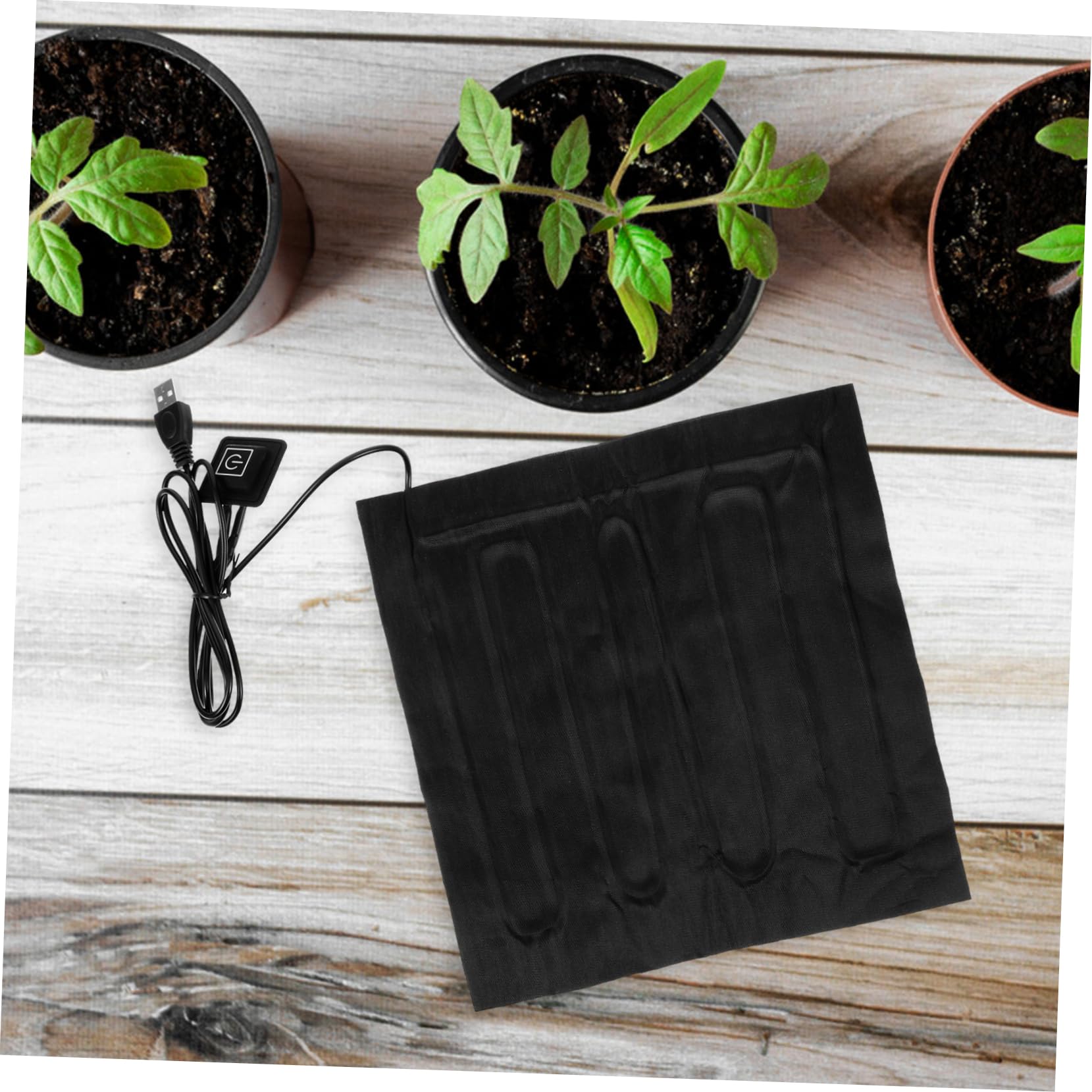 BESPORTBLE 4stücke Heizmatte Für Pflanzen USB Beheizbare Warming Mat Für Anzucht Von Blumen Und Pflanzen Energieeffizient Und Temperaturregelbar Für Gewächshäuser Und Aquarien