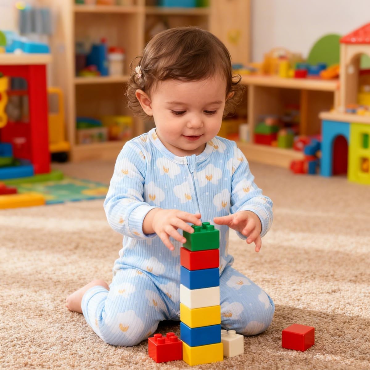 Bafeicao Unisex Baby Boy Girl 2/3 Pack Rompers Long Sleeve 2 Way Zipper One Piece Jumpsuits Clothes Sets - Image 5