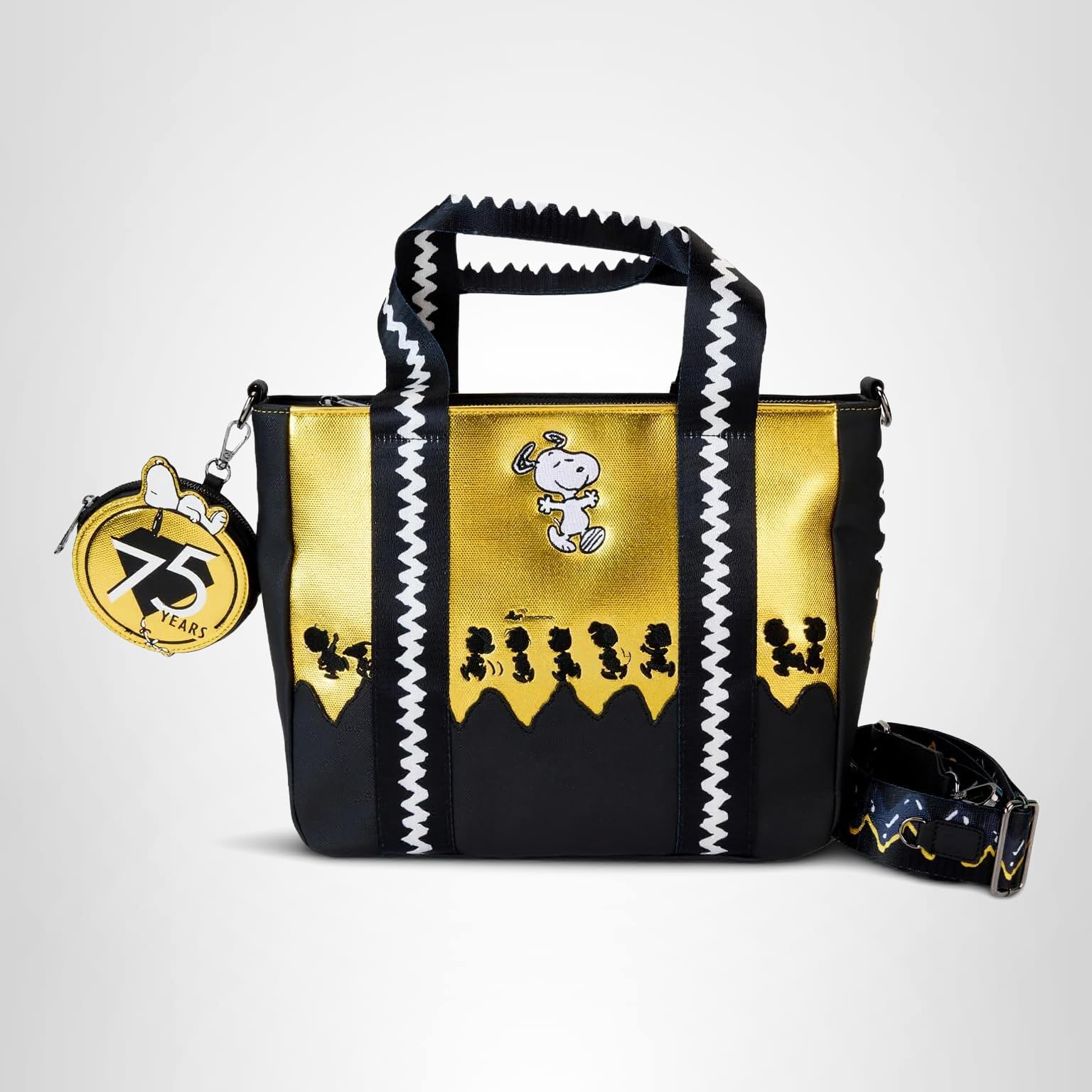 Amazon.com: Loungefly Peanuts 75th Anniversary Tote Bag : Clothing