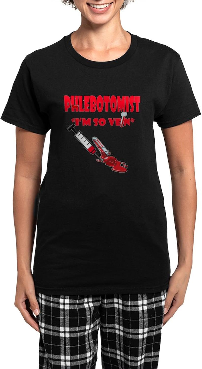 CafePress Phlrbotomist Women's Dark Pajamas Womens Novelty PJ Sleepwear