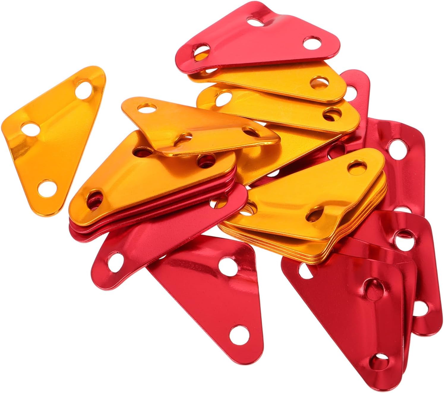 ibasenice Large Aluminum Alloy Tent Cord Adjuster Tensioners 20pcs Anti-Slip Buckle Fasteners for Outdoor Camping Hiking and Tarp Setup Accessories