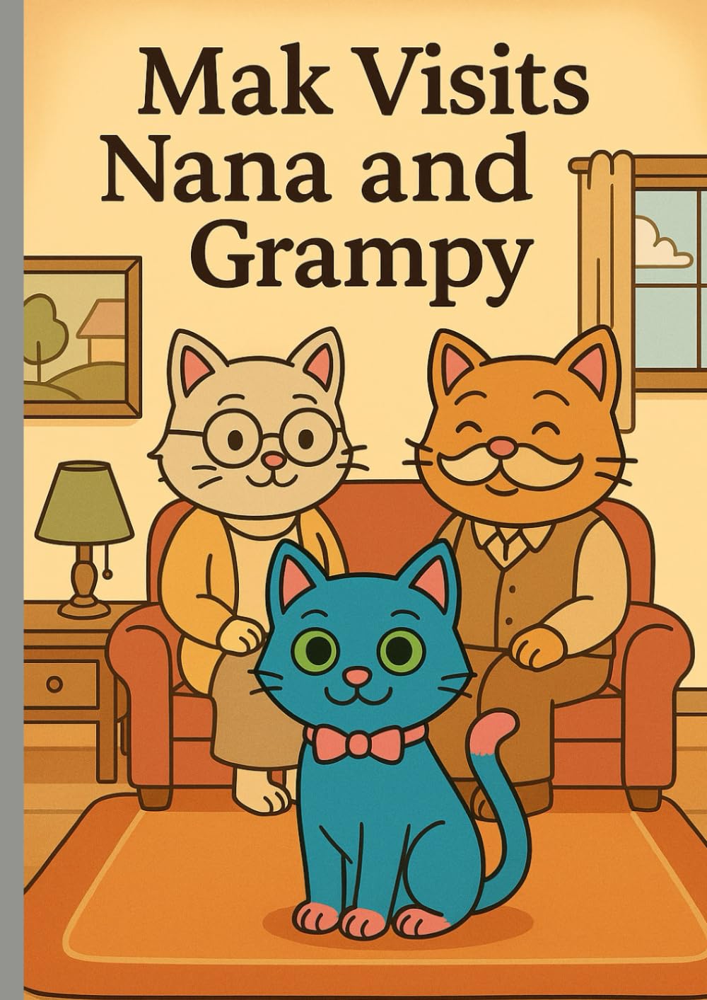 Mak visits Nana and Grampy: A Sweet Grandparent Visit Story for Little Artists (Adventures of Mak, the magical cat)