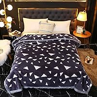 Vista 16 de Manta de Visón Coreana de Invierno de Felpa Suave, Manta de Forro Polar Raschel de Franela para Sofá y Sillón 60x80 Pulgadas Otoñal Suave y Cálida