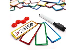 32-Piece Dry Erase Magnetic Label Bundle