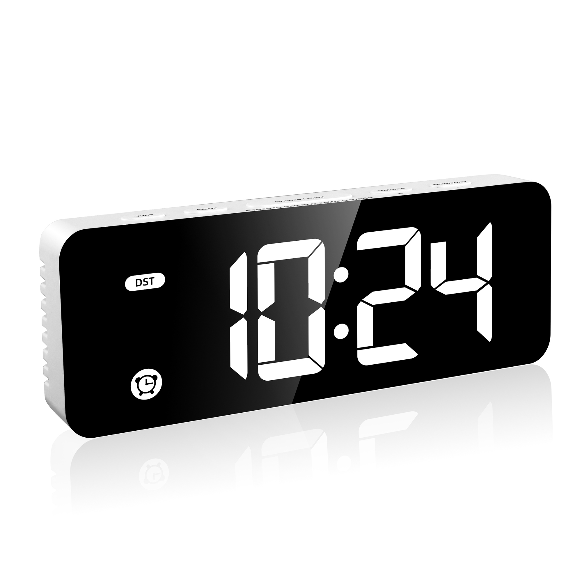 Amazon.com: HODIK White Alarm Clock Small Digital Clock Kids