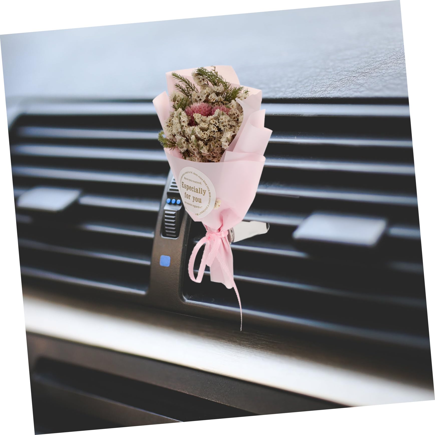 Gatuida 4pezzi Clip Profumo Auto Con Fiori Naturali Per Ventilazione Auto Facile Da Installare Per Interni e Decorazione Personale