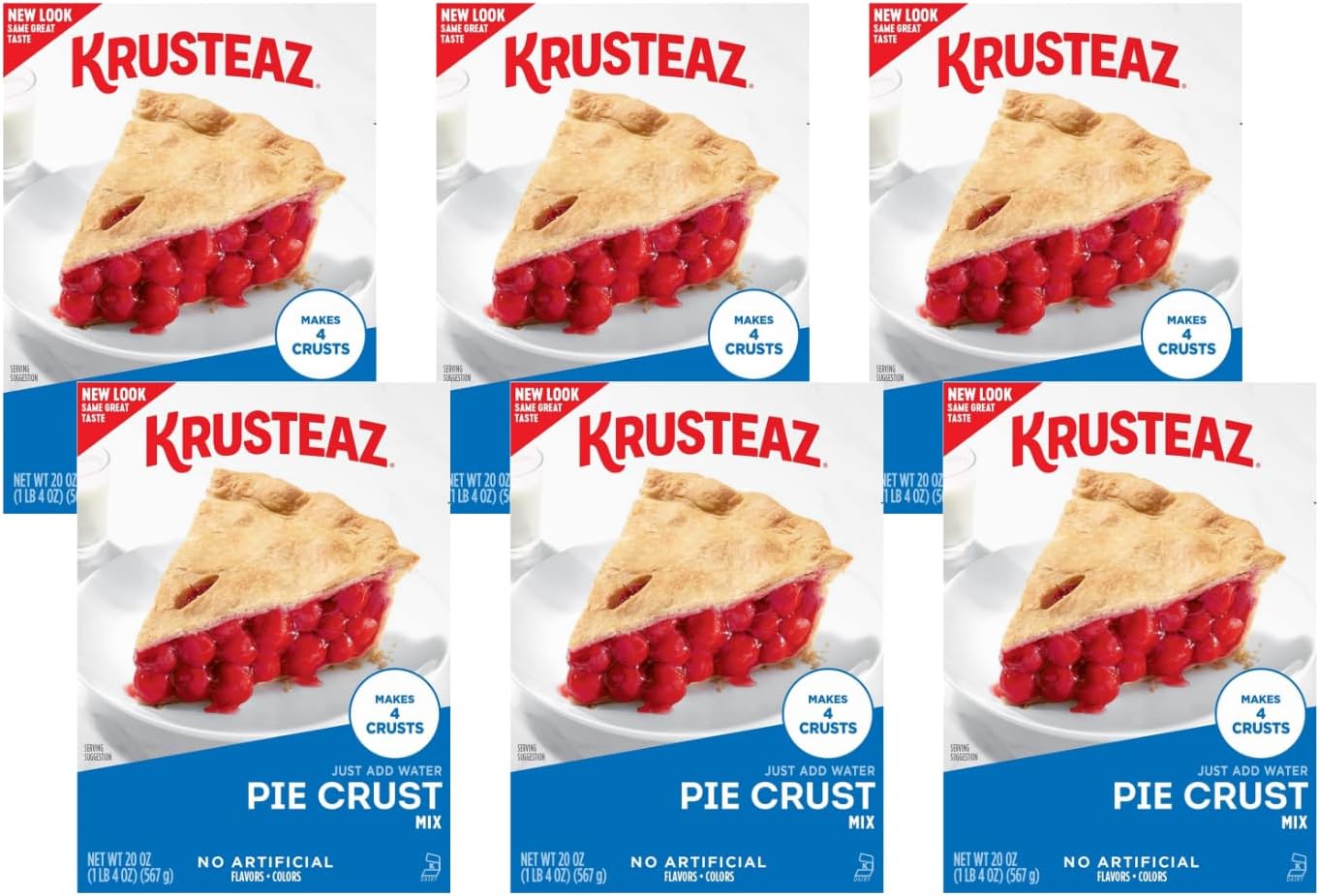 Krusteaz Traditional Light and Flaky Pie Crust Mix, 20 OZ. (Pack of 2)