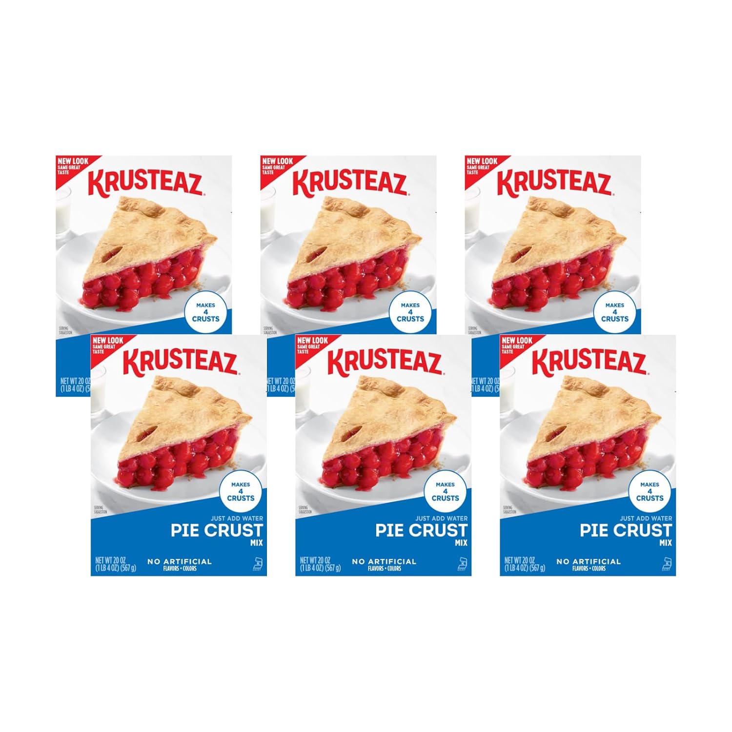 Krusteaz Traditional Light & Flaky Pie Crust Mix, 20 OZ (Pack of 3)