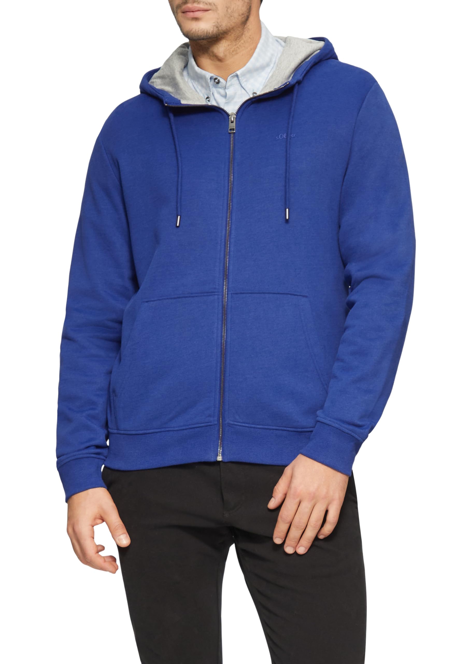 s.Oliver Herren 2157201 Sweatjacke mit Kapuze