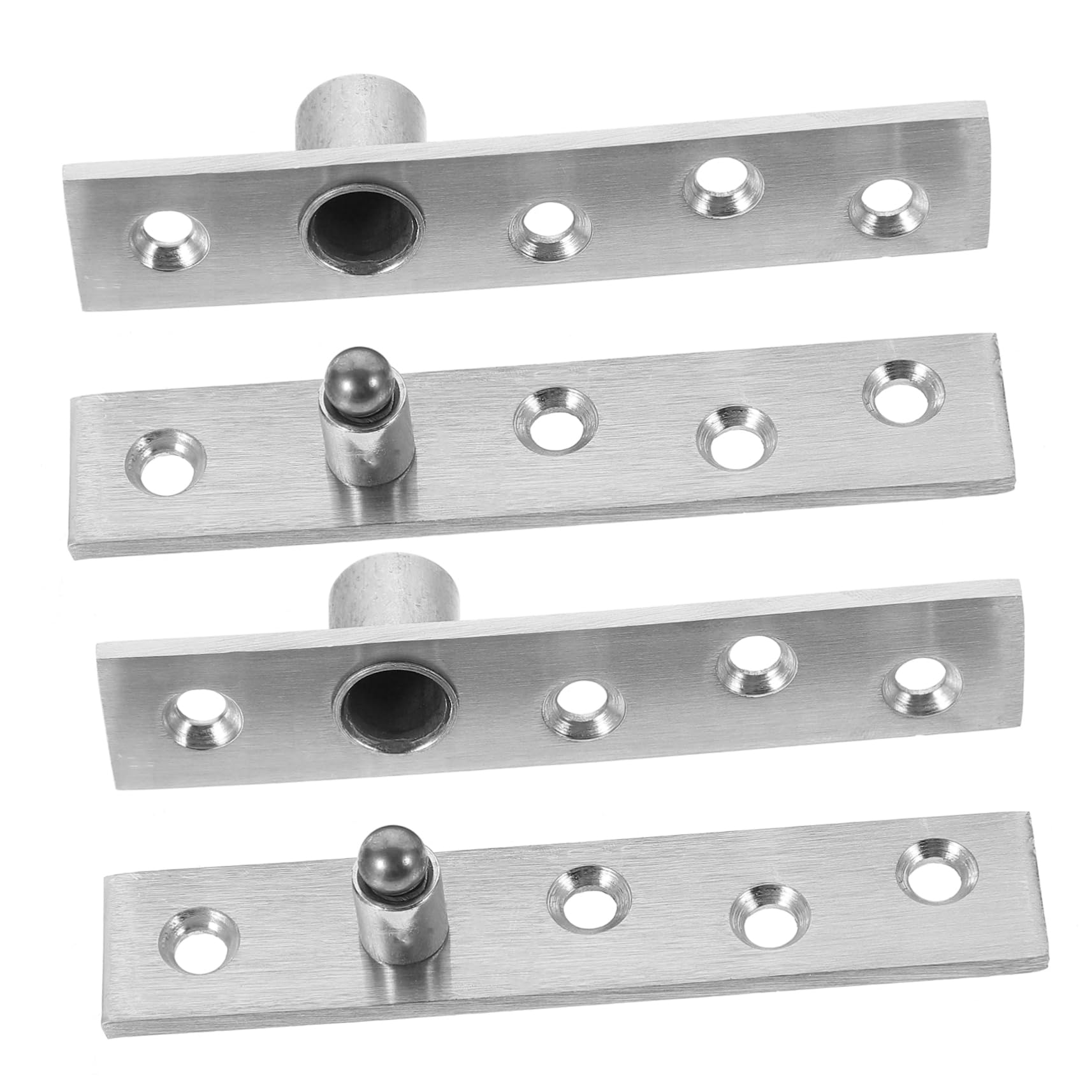 CIYODO 2pcs Door Positioning Hinge Hidden Door Hinge Hidden Door Hardware Concealing Hinges Door Fittings Rotating Hinge 360 Degree Pivot Hinge Hidden Hinge Silver Stainless Steel 201