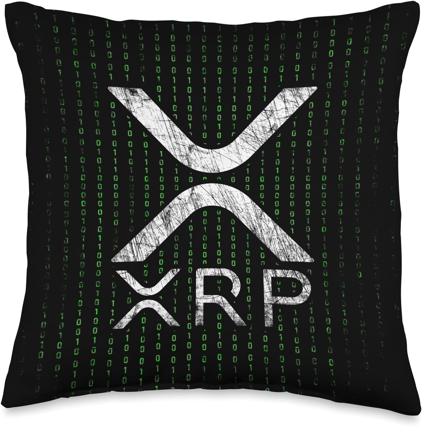 XRP Hodlers - Cryptocurrency - Binary Code - XRP Throw Pillow