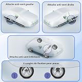 Autreykorn Car Cover, Waterproof Anti UV Dust and Scratch Protection with Side Zip Silver (Compact SUV) - 6