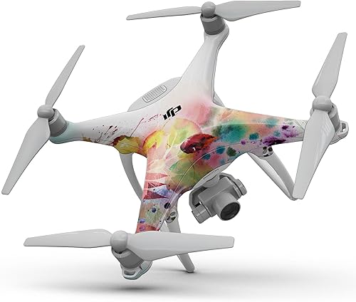 Miniatura 8 de DesignSkinz - Compatible con Drone DJI Spark - Adhesivo protector de vinilo resistente a los arañazos - Neon Retro Paint Forest V1