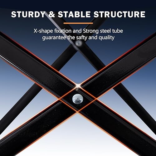 Miniatura 5 de Homcosan Silla de camping con calefacción para exteriores, sillas plegables con 3 niveles de calor para respaldo y asiento, sillas de césped