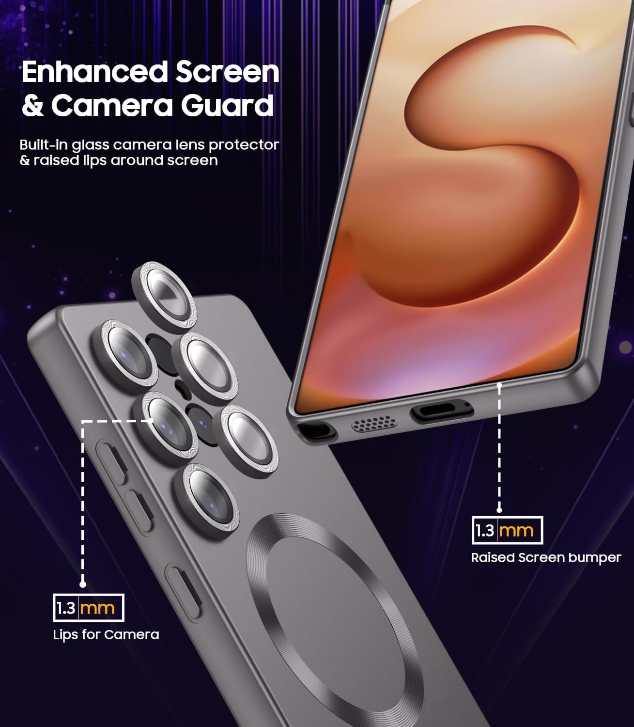 جراب حماية مغناطيسي رفيع ممتص للصدمات من السيليكون المرن بواقي... - view 5