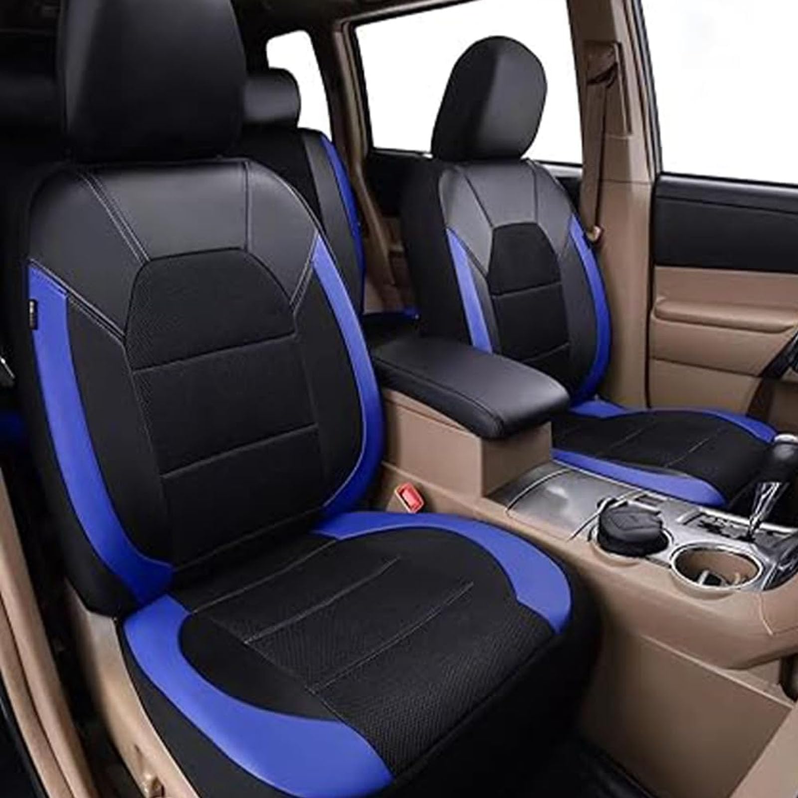 Komplettset Sitzbezüge Für Hyundai Bayon (2021–2026) – Wasserdichte PU-Leder Bezüge In Schwarz-rot