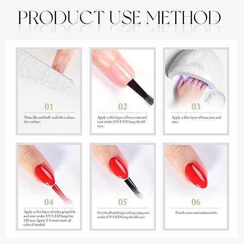 Miniatura 9 de Double Rhythm Esmalte de gel de 0.5 onzas líquidas con purpurina reflectante holográfica magnética para sala de arte de uñas, bricolaje en casa