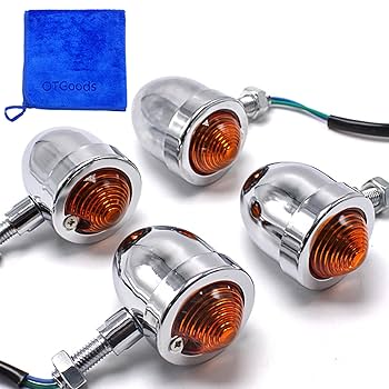 ショベルFLH用 アメリカ製 クロームメッキ 丸型ウィンカー ショベルFLH用 アメリカ製 クロームメッキ 丸型ウィンカー