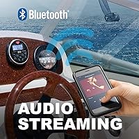 Vista 6 de BOSS Audio Systems MGR350B Receptor de medidor estéreo marino para barco – Unidad principal Bluetooth, sin reproductor de CD DVD, amplificador de 4