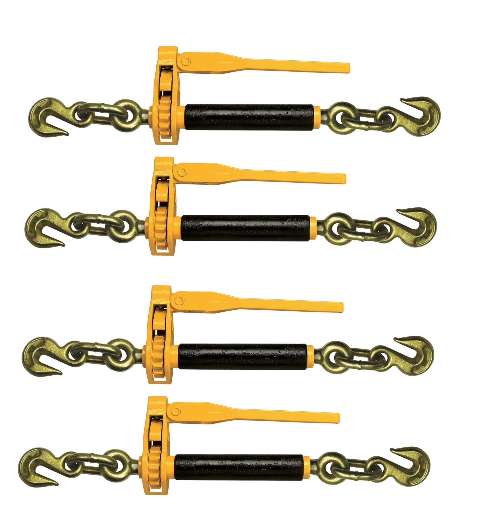 Mytee Products (4 Pack) Peerless Folding Handle QuikBinder Plus Ratchet Binder 3/8"