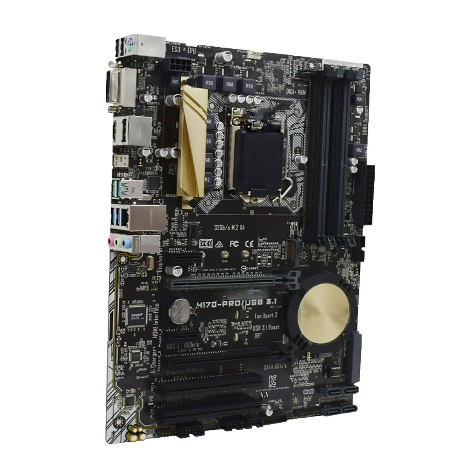 Placa Bases Placa Base Fit For ASUS H170-PRO/USB 3,1 ATX, H170 LGA1151 DDR4 SATA3 HDMI DVI-D DP Audio for, 6th Core i7/i5/i3