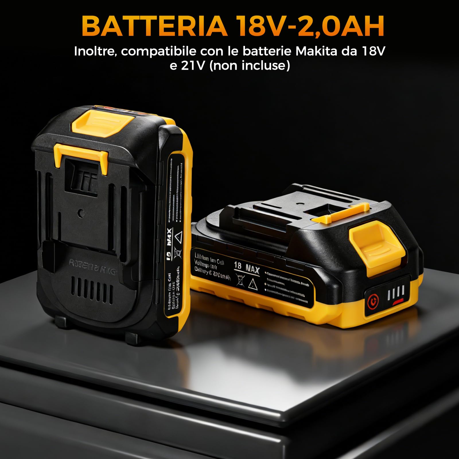 Bostar Cric Idraulico Elettrico 5T Compatibile Batteria Makita-18V, Kit Sollevatore Auto Senza Fili con Telecomando, Alzata 15-45cm, Cambio Gomme Professionale per SUV, Fuoristrada & Camper