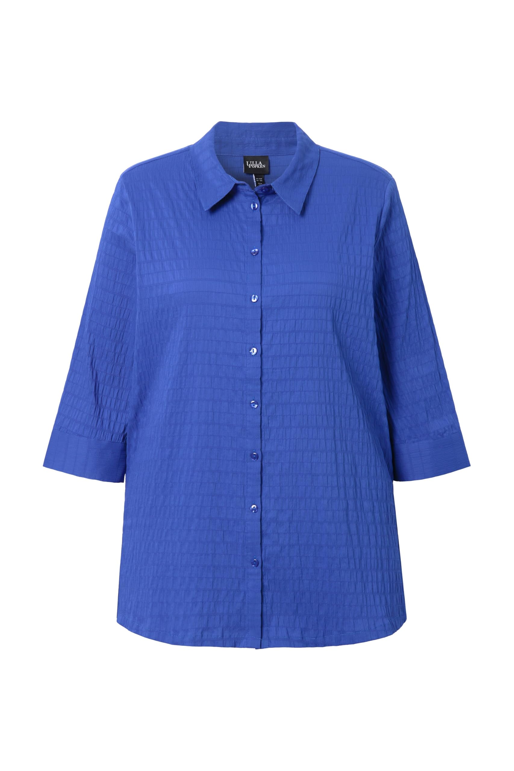 Ulla Popken Bluse, Bubble-qualität, Hemdkragen, 3/4-arm Blusa de Burbuja Mujer