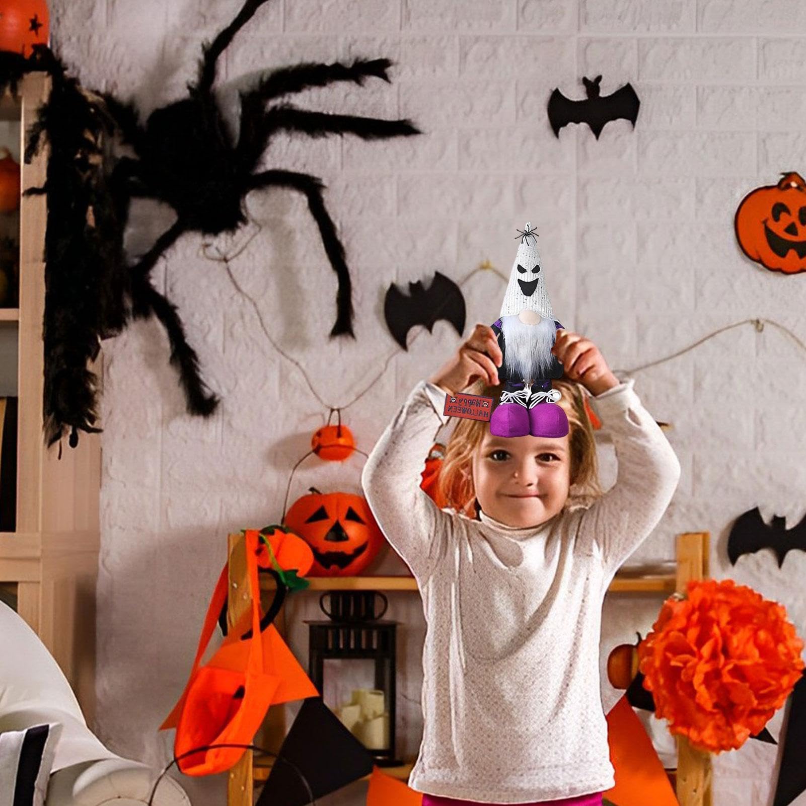 Genérico Peluches Gnomos Halloween Peluche Calabaza sin Rostro Hecho a Mano