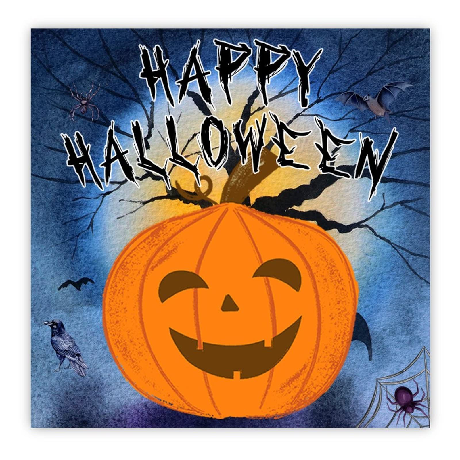 Panneau en bois Happy Halloween : dites adieu aux décors fragiles avec cette plaque en bois